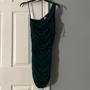 Green velvet homecoming dress